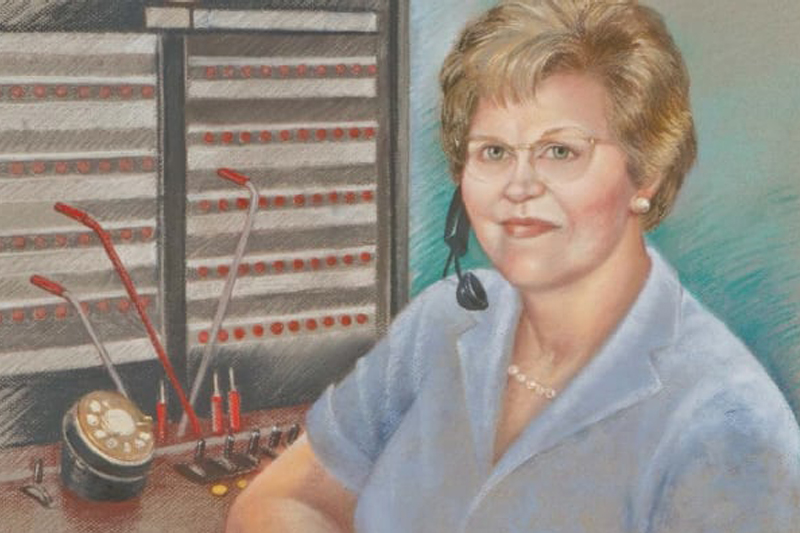 Painted portrait of Dolly Lloyd, found of Answerplus