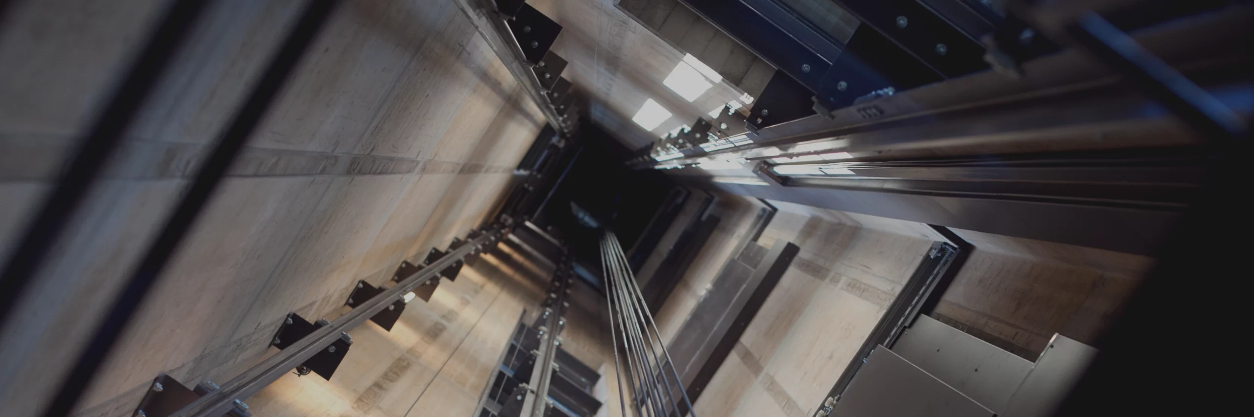 Concrete elevator shaft